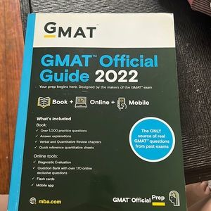 Bar code NOT USED. GMAT 2022 Guide